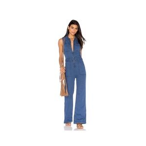 Free people Denim jumpsuit